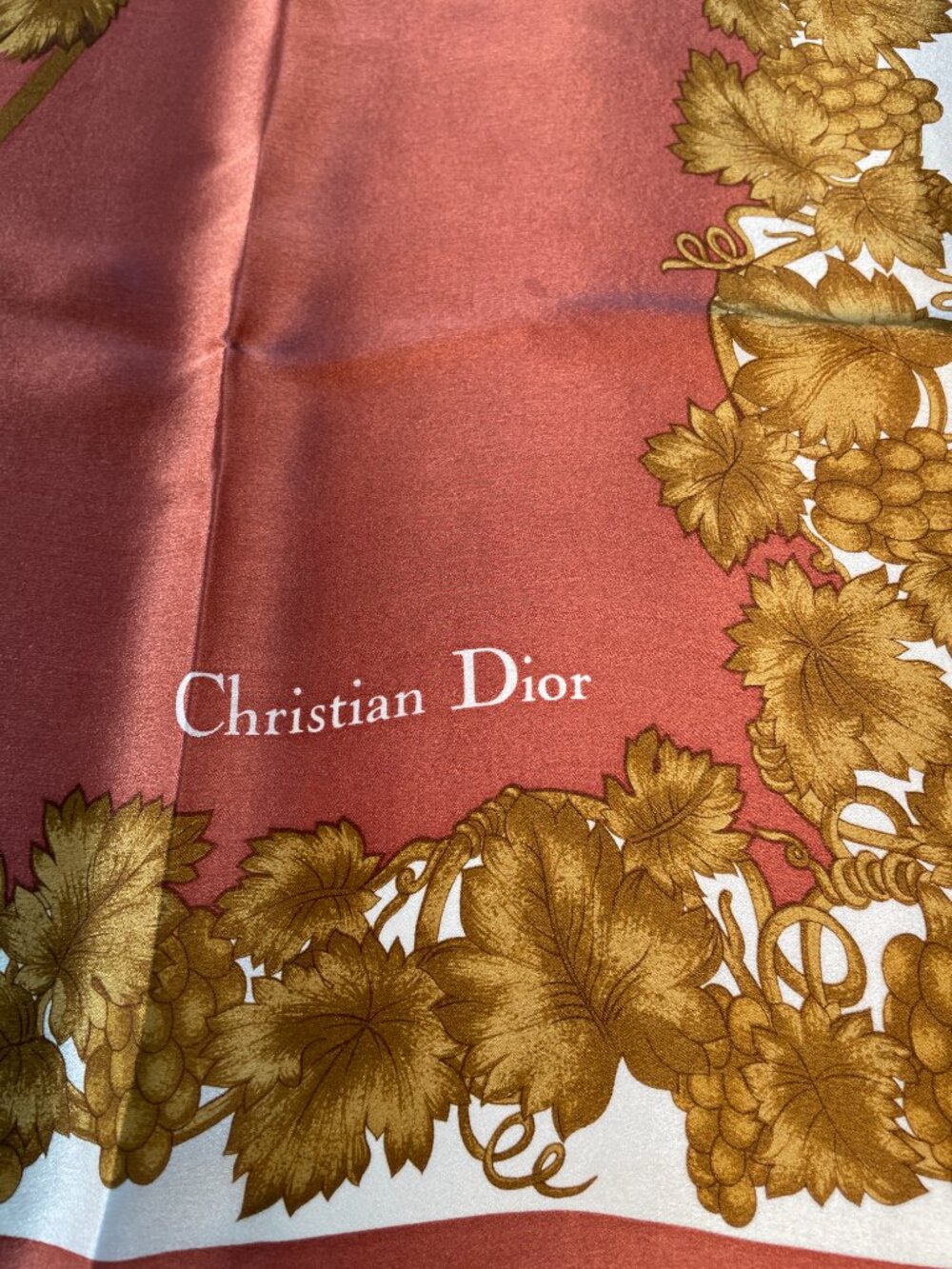 Vintage Christian Dior Silk Scarf - Picture 2 of 15